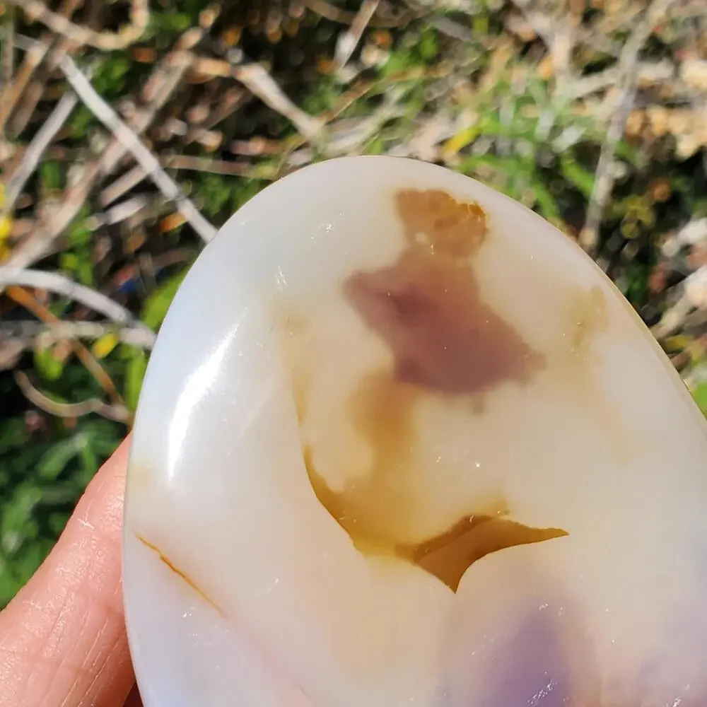 Dendritic Agate Purple Inclusions Freeform Quality Crystal 262 Grams